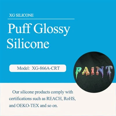 Sbuffo di silicone sulla maglietta-